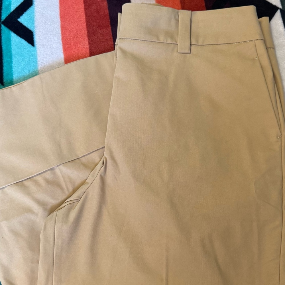 Wide Leg Cropped Khaki J. Crew Pants 16 - Picture 5 of 12